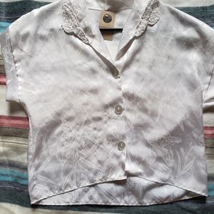 Vintage silk button up